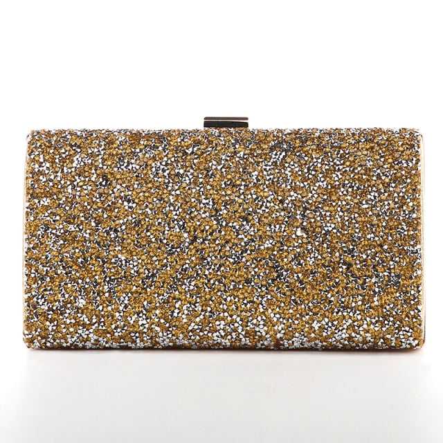 Diamond Sequin Evening Clutch - Flawlessly Exquisite