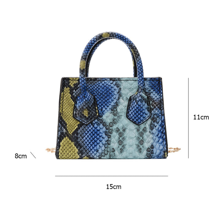 Fashion Snake Skin Women Shoulder Totes Handbag - Flawlessly Exquisite